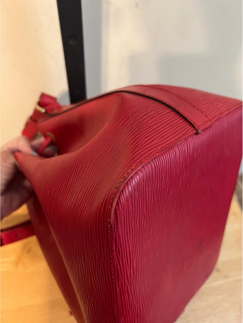 Louis Vuitton Red Epi Bucket Bag - Picture 5 of 9